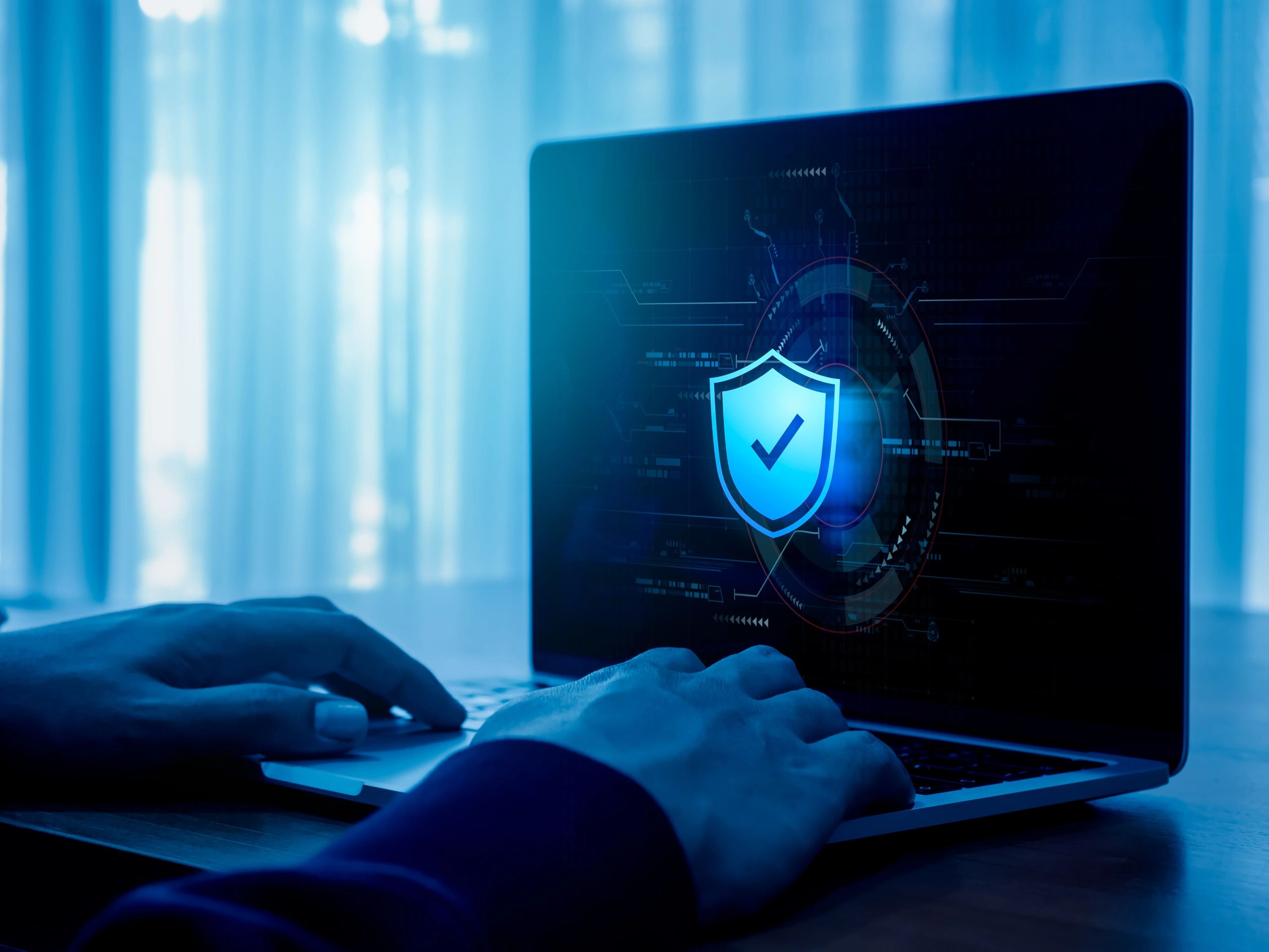 Cybersecure, wifi internet network security technology, privacy digital